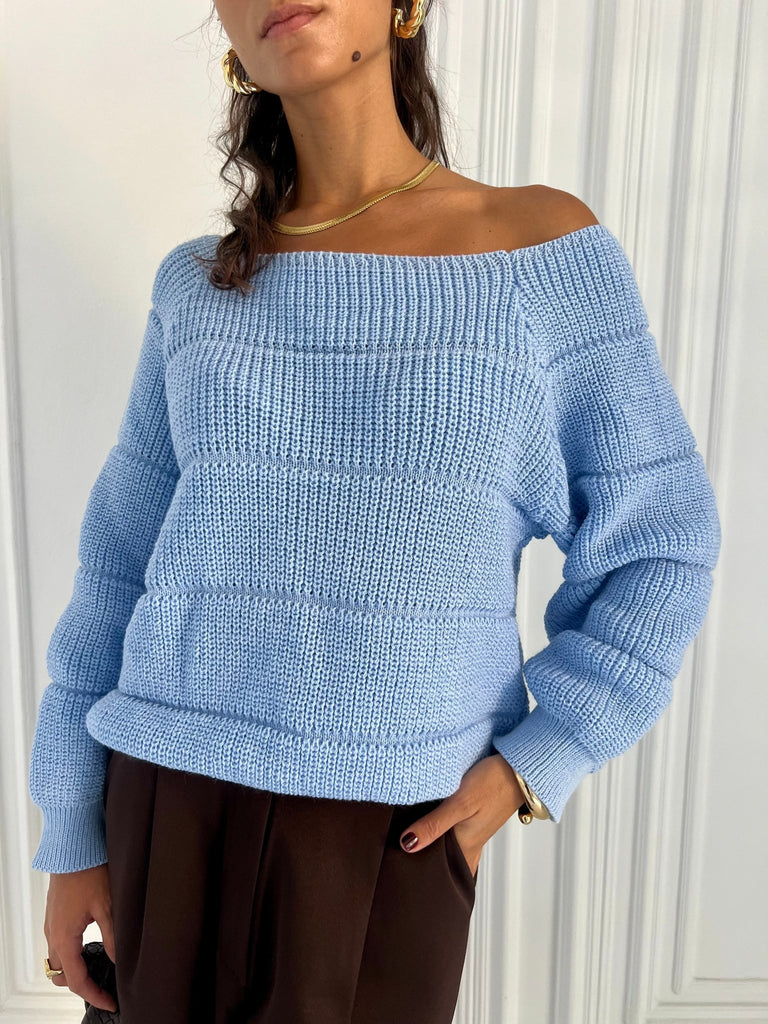 Baby Blue Pumped Pullover - Mii