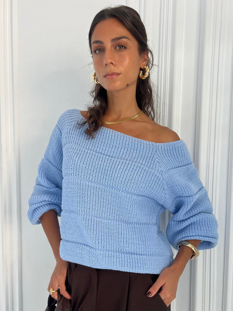 Baby Blue Pumped Pullover - Mii