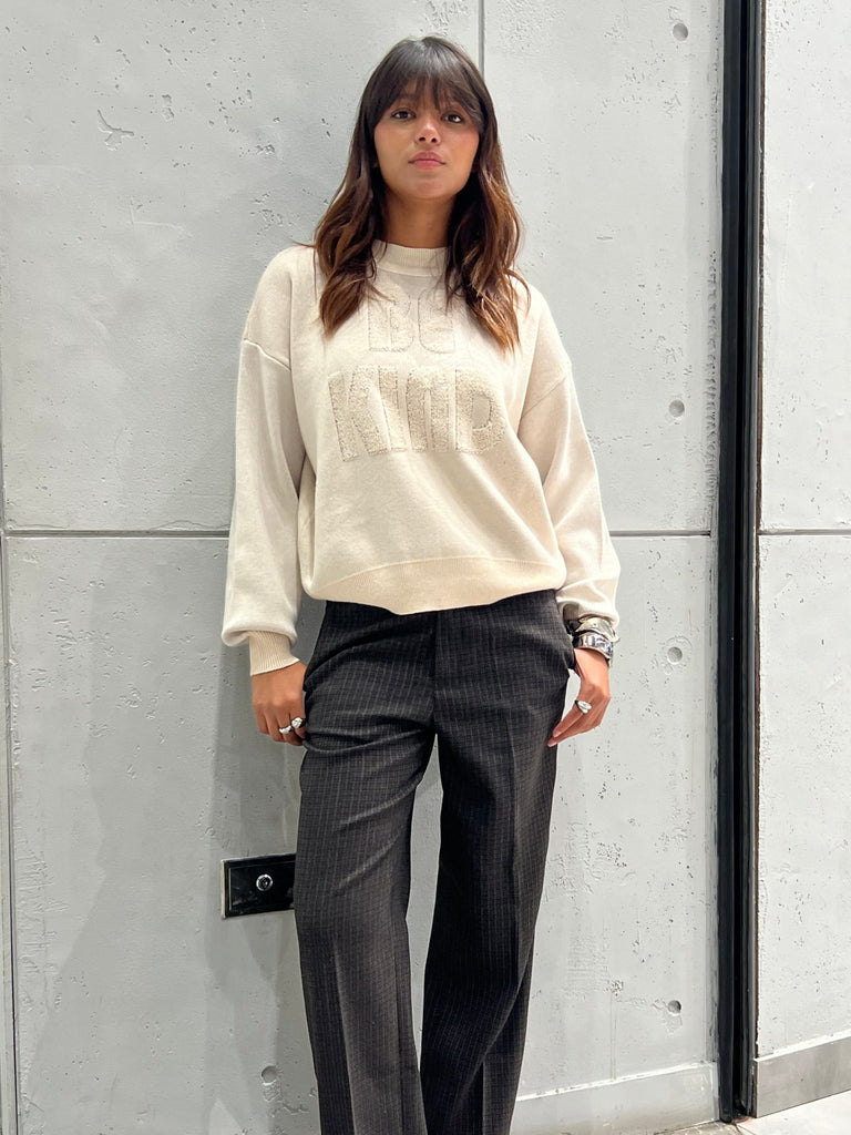 Beige “Be Kind” Pullover - Mii