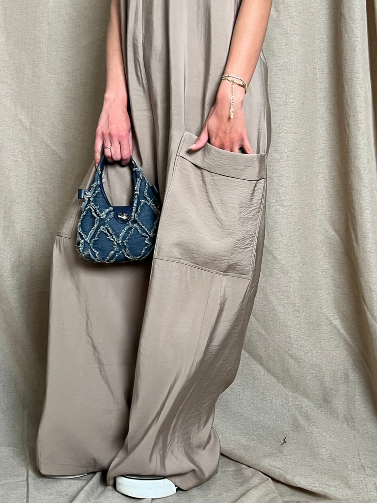 Beige Loose Jumpsuit - Mii