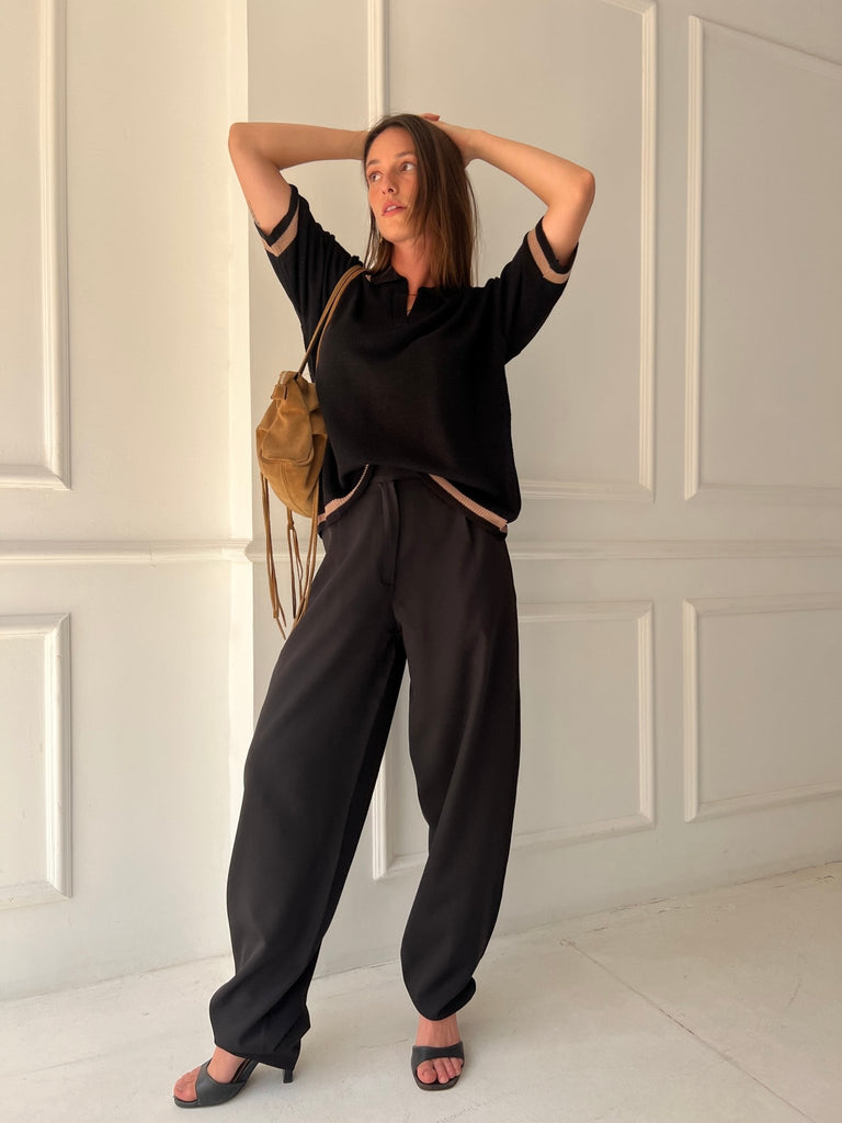 Black Balloon Formal Pants - Mii