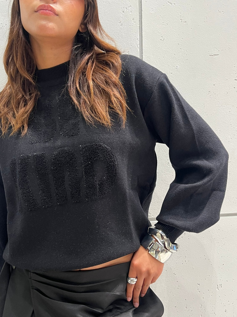 Black “Be Kind” Pullover - Mii