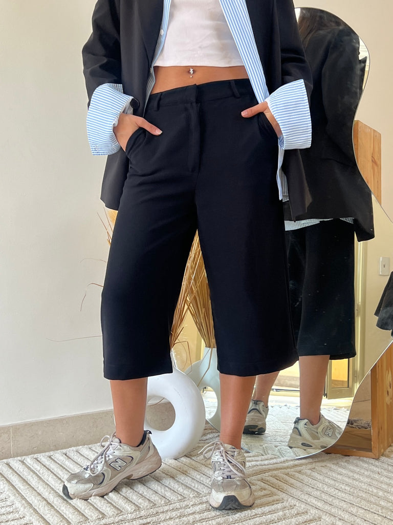 Black Formal Pentacore Pants - Mii