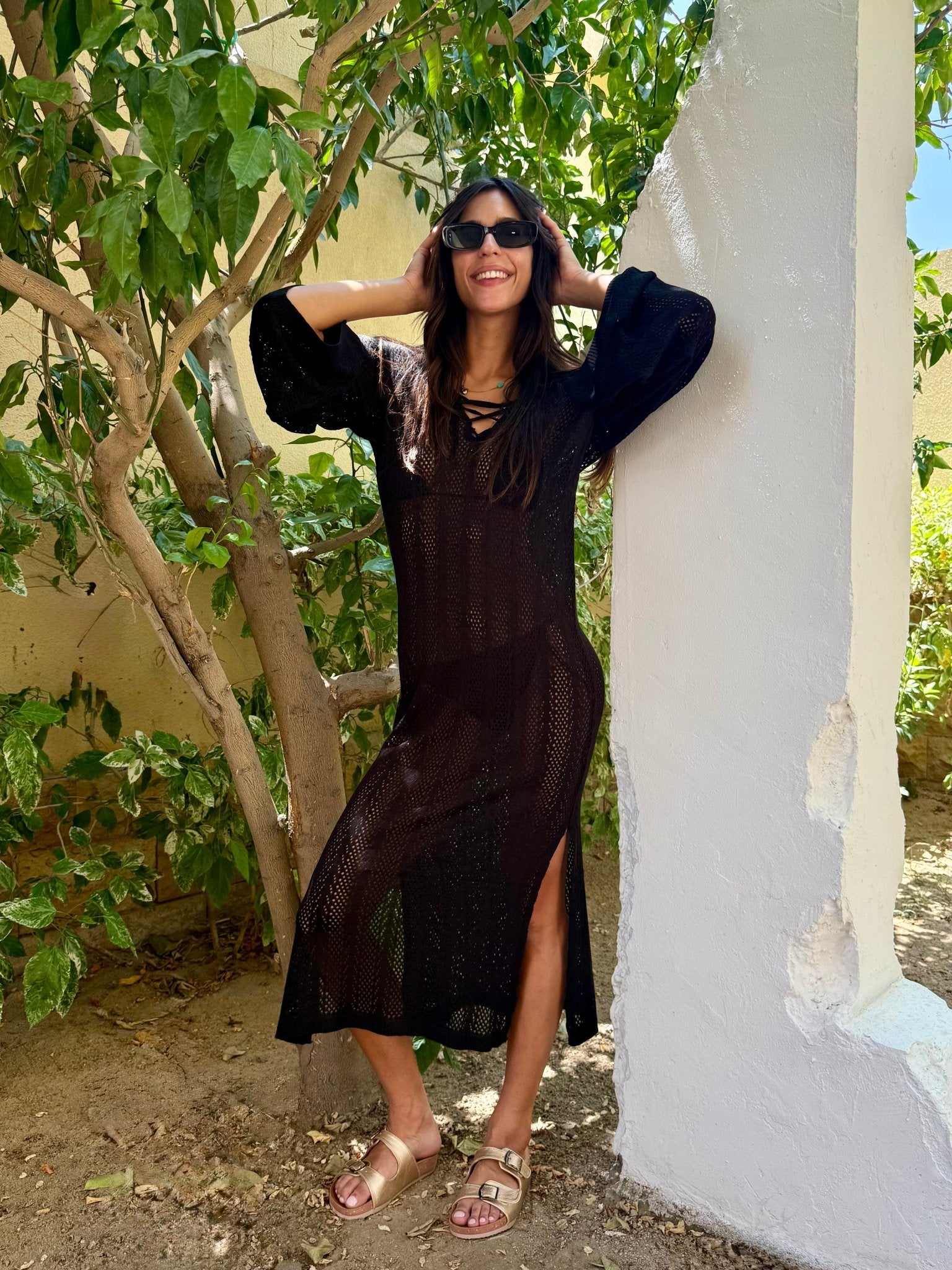 Black Long Beach Dress – Mii