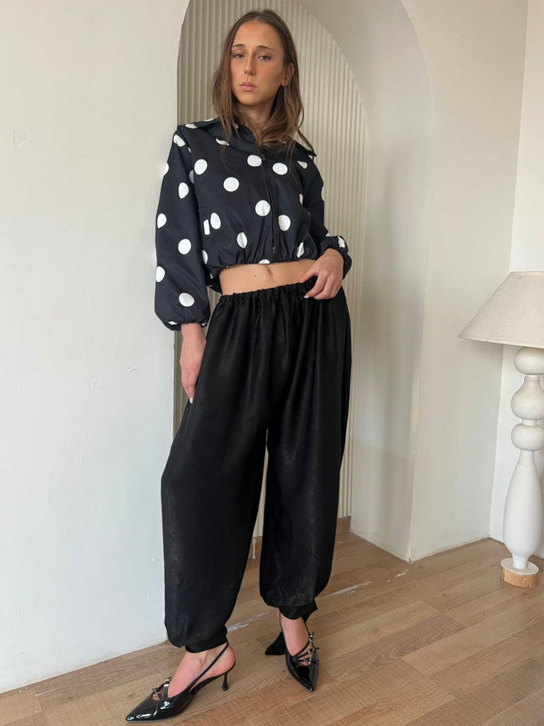 Black Polka Dot Jacket - Mii