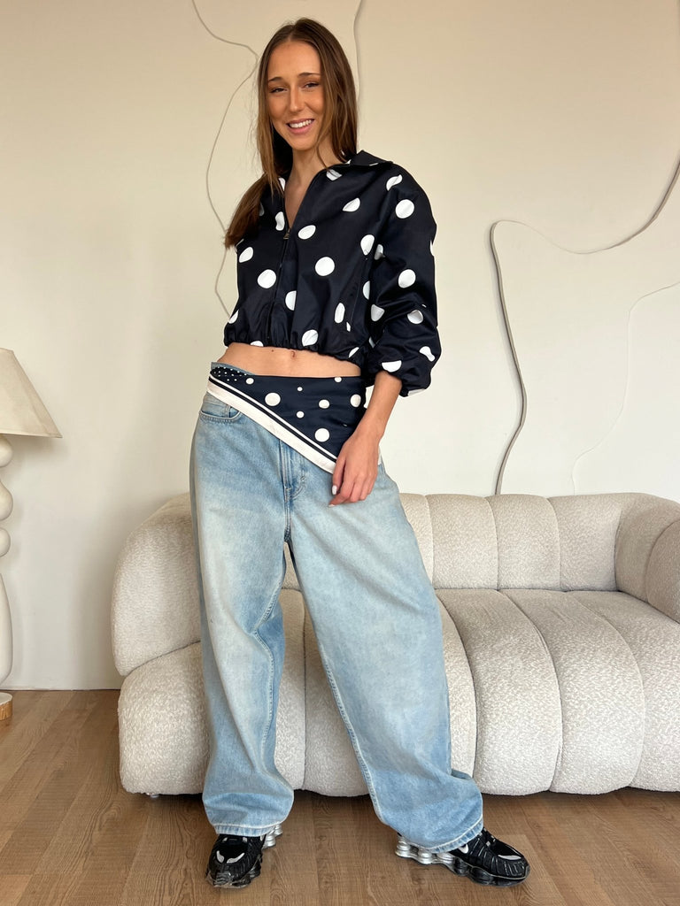 Black Polka Dot Jacket - Mii