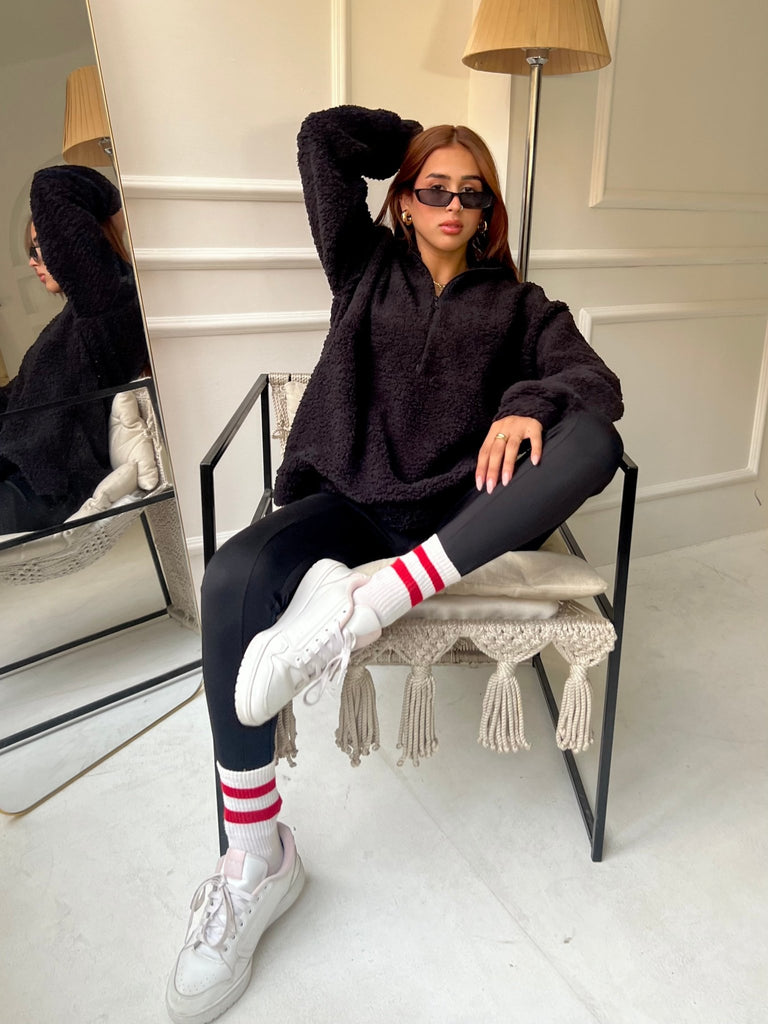 Black Teddy Sweatshirt - Mii