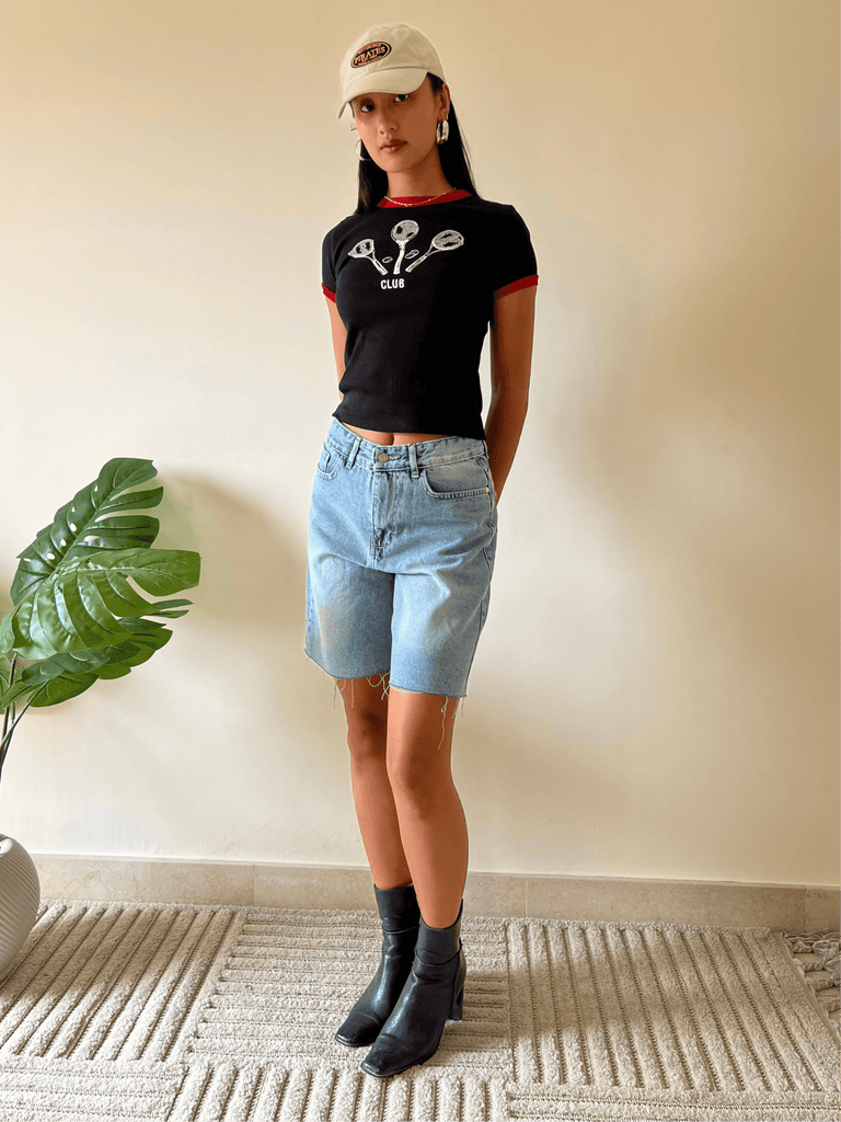 Black Tennis Club Shirt - Mii