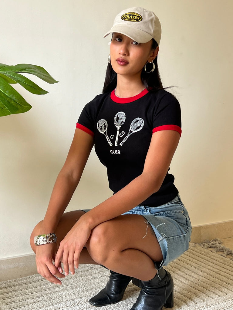 Black Tennis Club Shirt - Mii