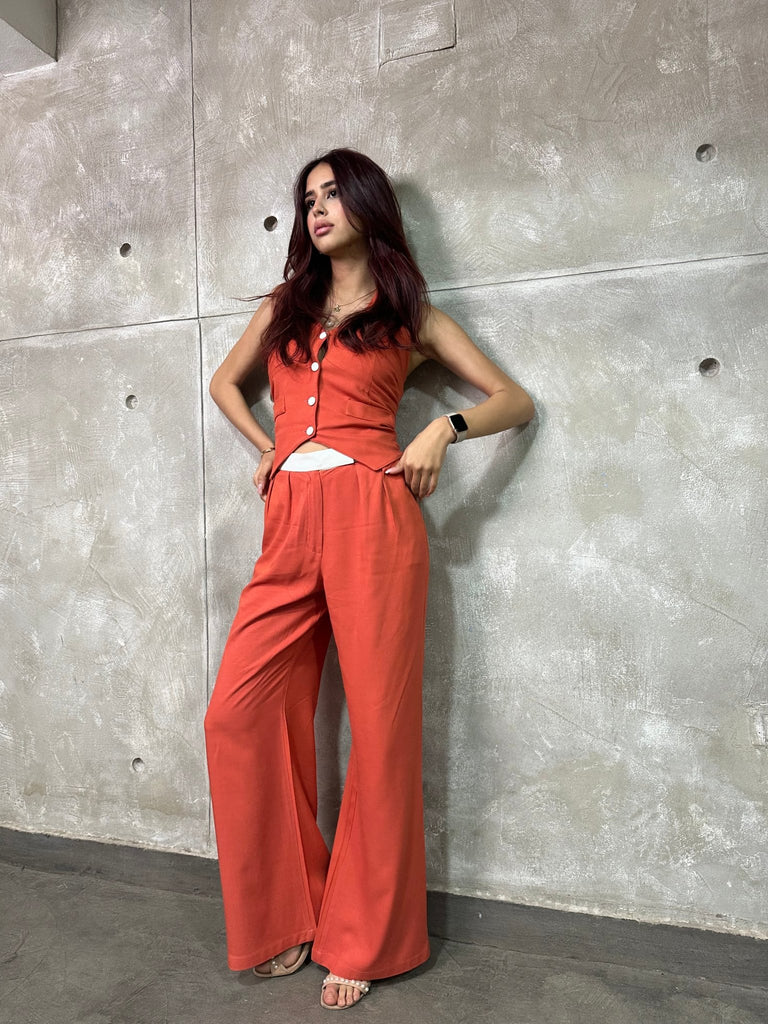 Brick Tie On Halter Vest - Mii