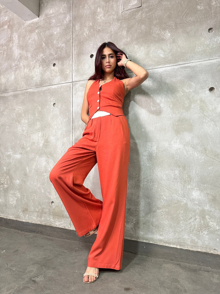 Brick Tie On Halter Vest - Mii