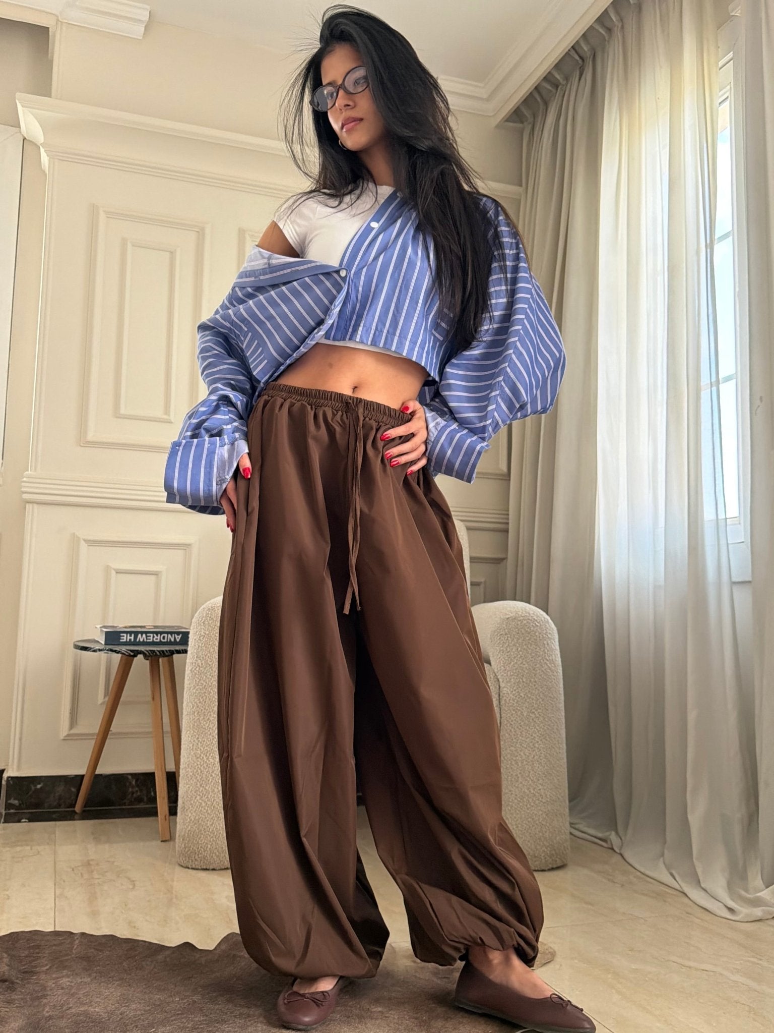 Brown Waterproof Balloon Pants – Mii