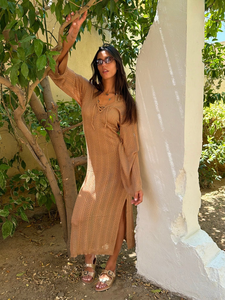 beach dresses egypt Women's At Mii Atria Signature Colors:Burnt Olive