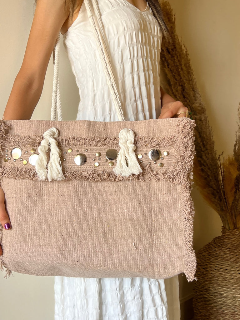 Cafe Silver Beads Summer Bag - Mii