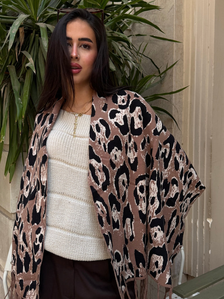 Cafe X Black Knit Scarf - Mii