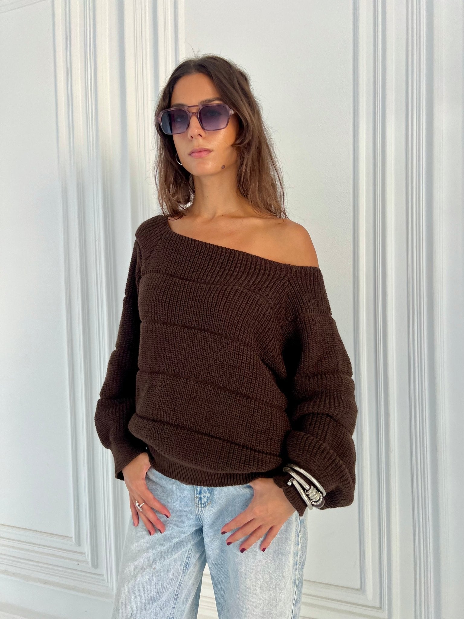 Bombas Chocolate Brown Sherpa Pullover Men main image 4