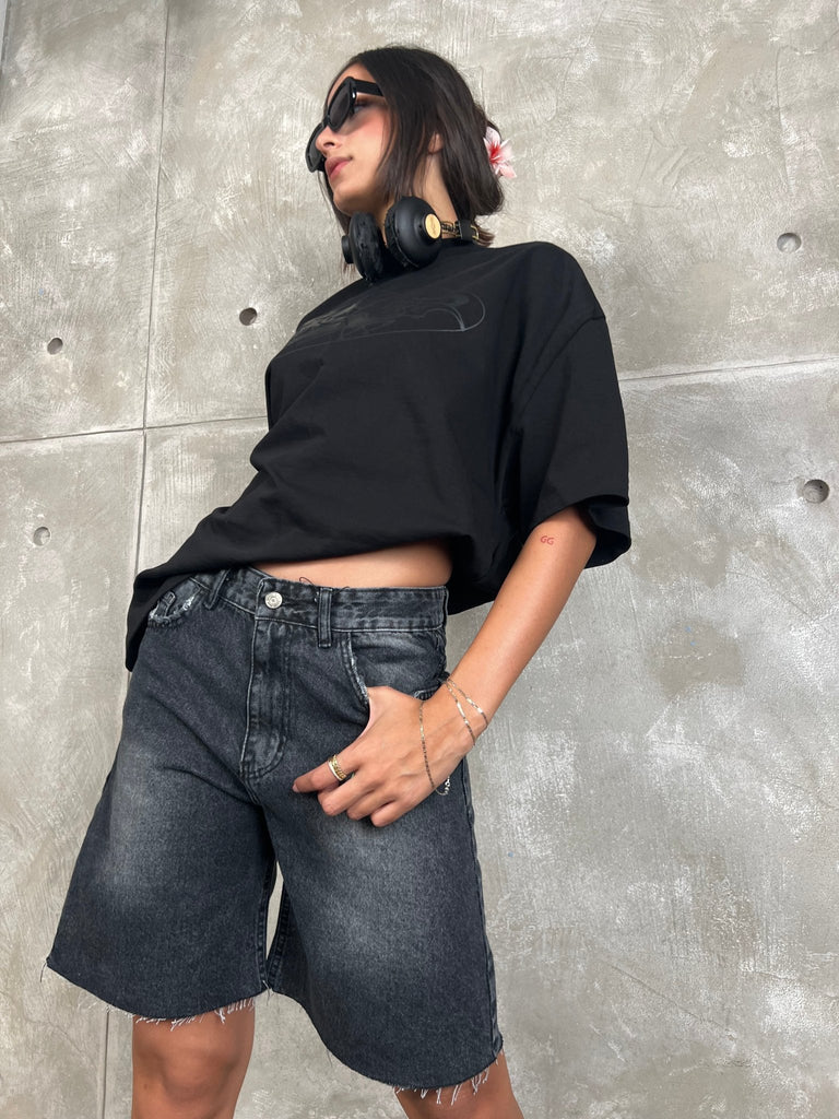 Grey Denim Bermuda - Mii