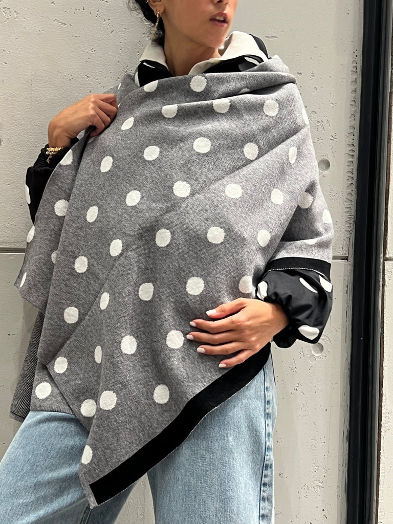 Grey Polka Scarf - Mii