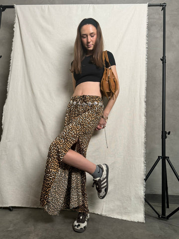 Leopard Print Skirt - Mii
