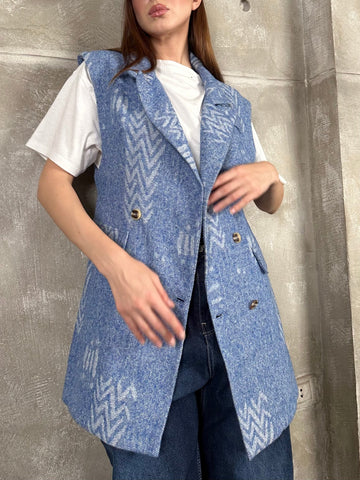 Light Blue Knit Jacket - Mii