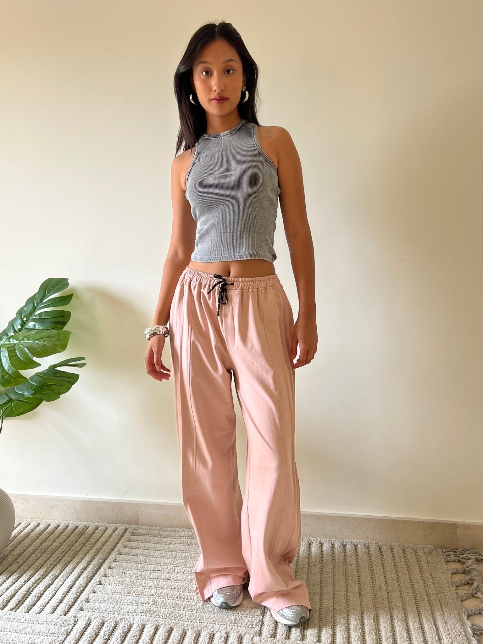 パンツ sweats pleated pant pink PLEATED PANT - PINK