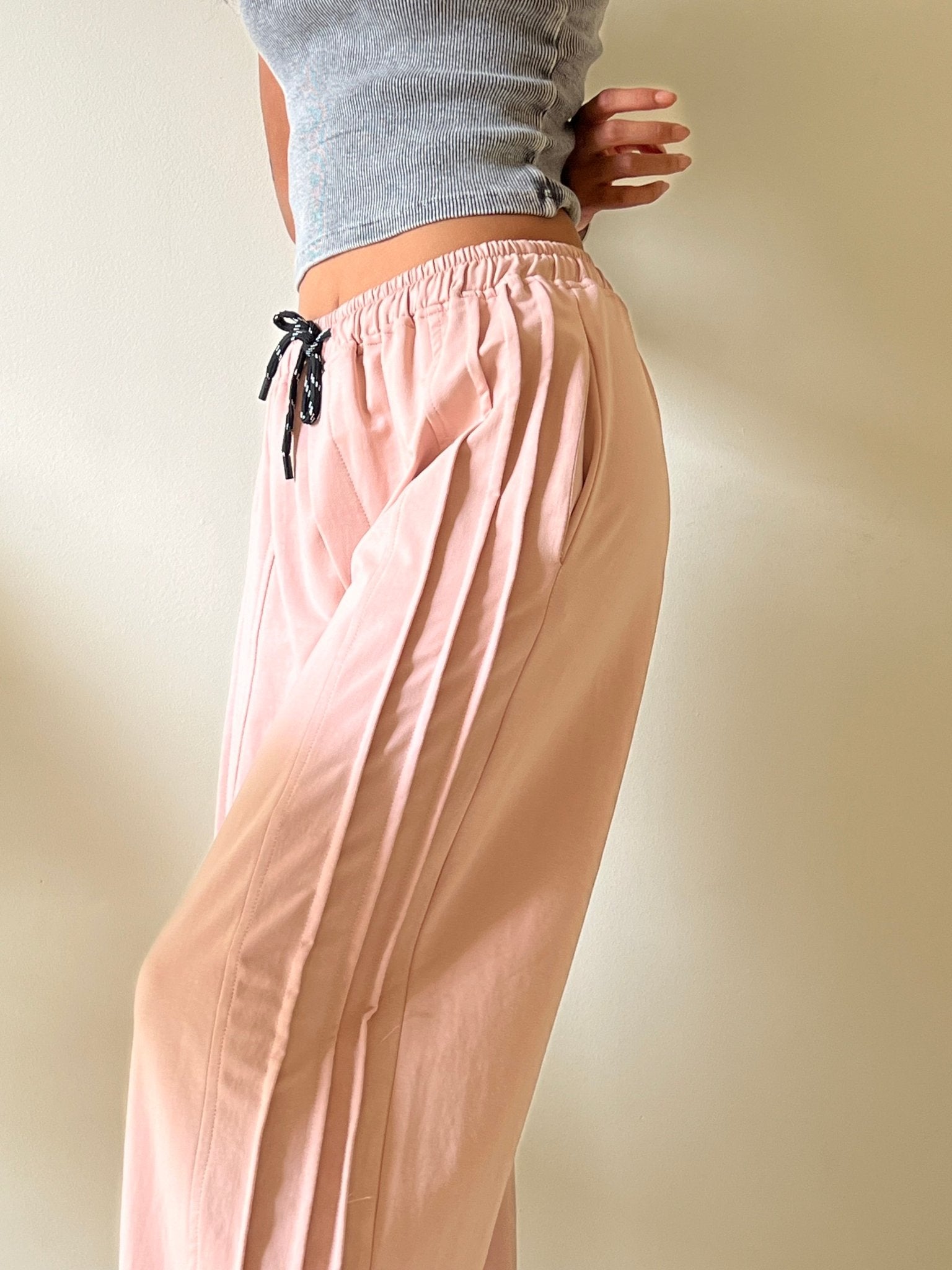 Pink Pleated Sweetpants – Mii