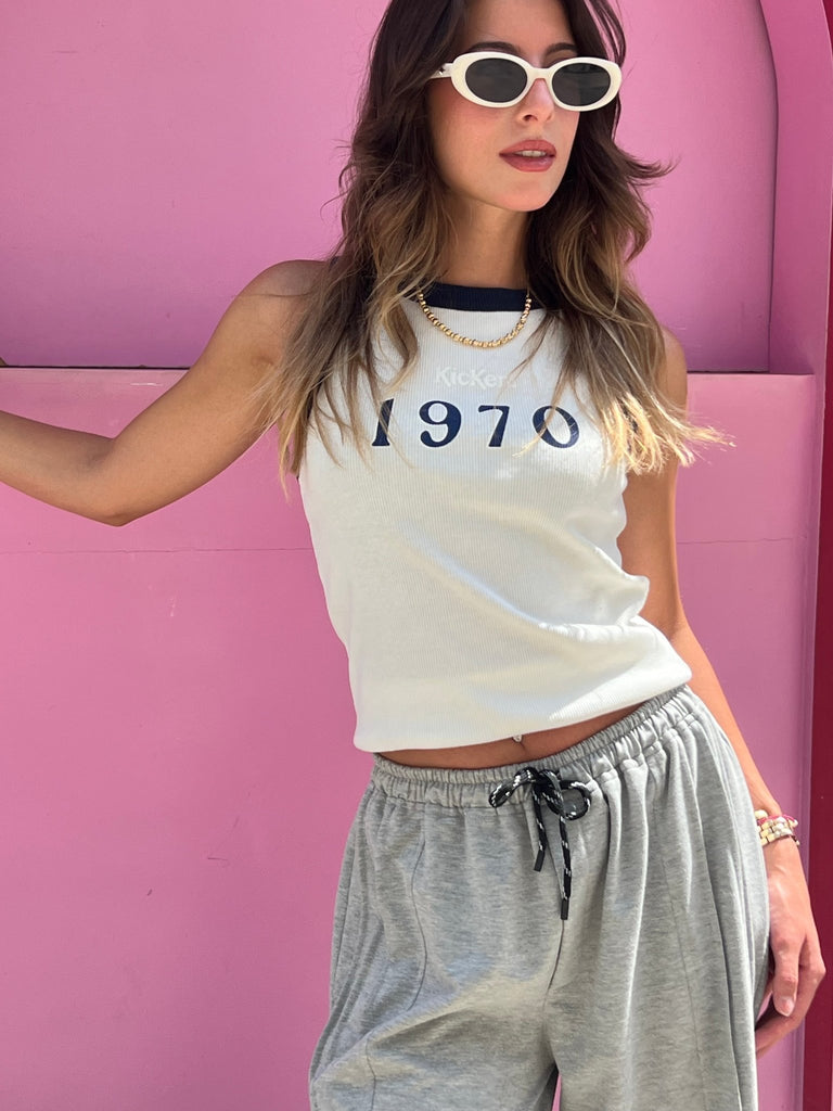 White 1970 Tank Top - Mii