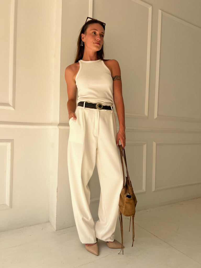 White Balloon Formal Pants - Mii