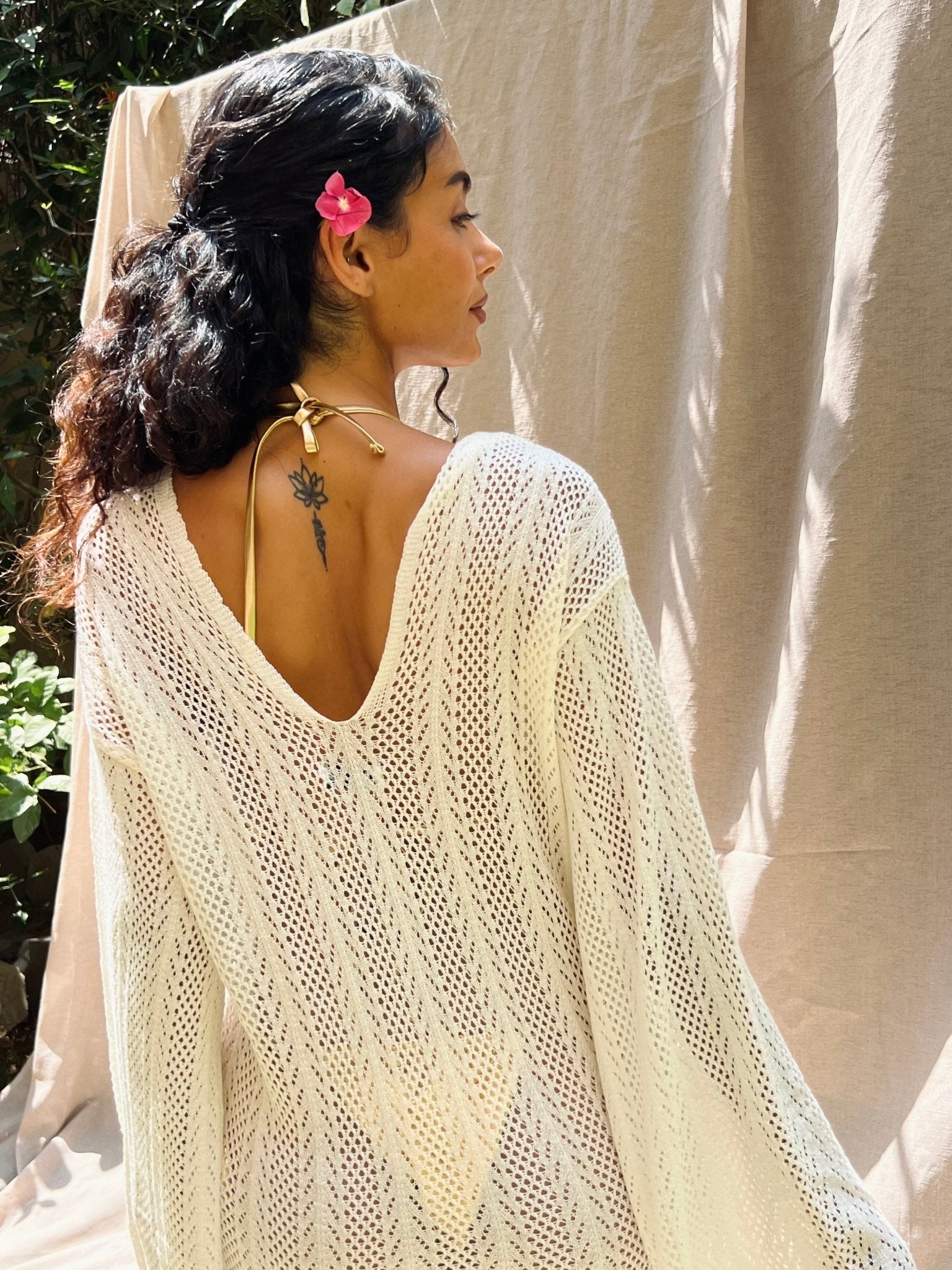 beach dresses egypt White Long Beach Dress – Mii