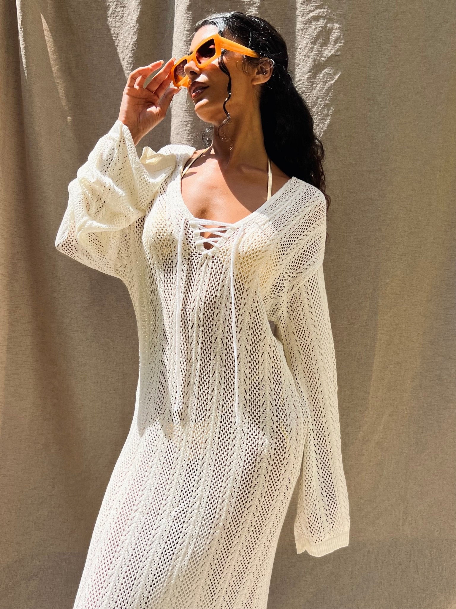 White Long Beach Dress – Mii