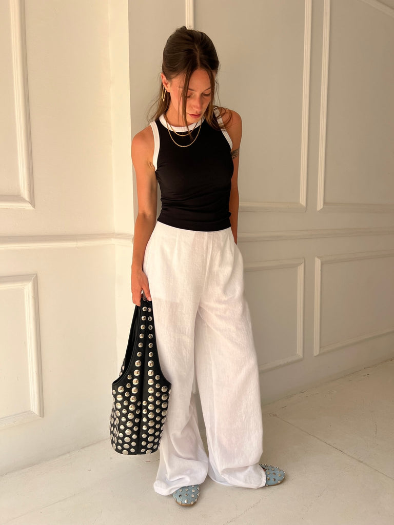 White Linen Pants - Mii