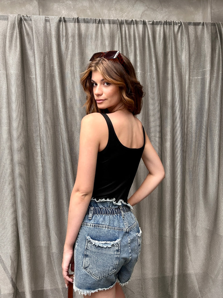 Black Basic Body Suit - Mii