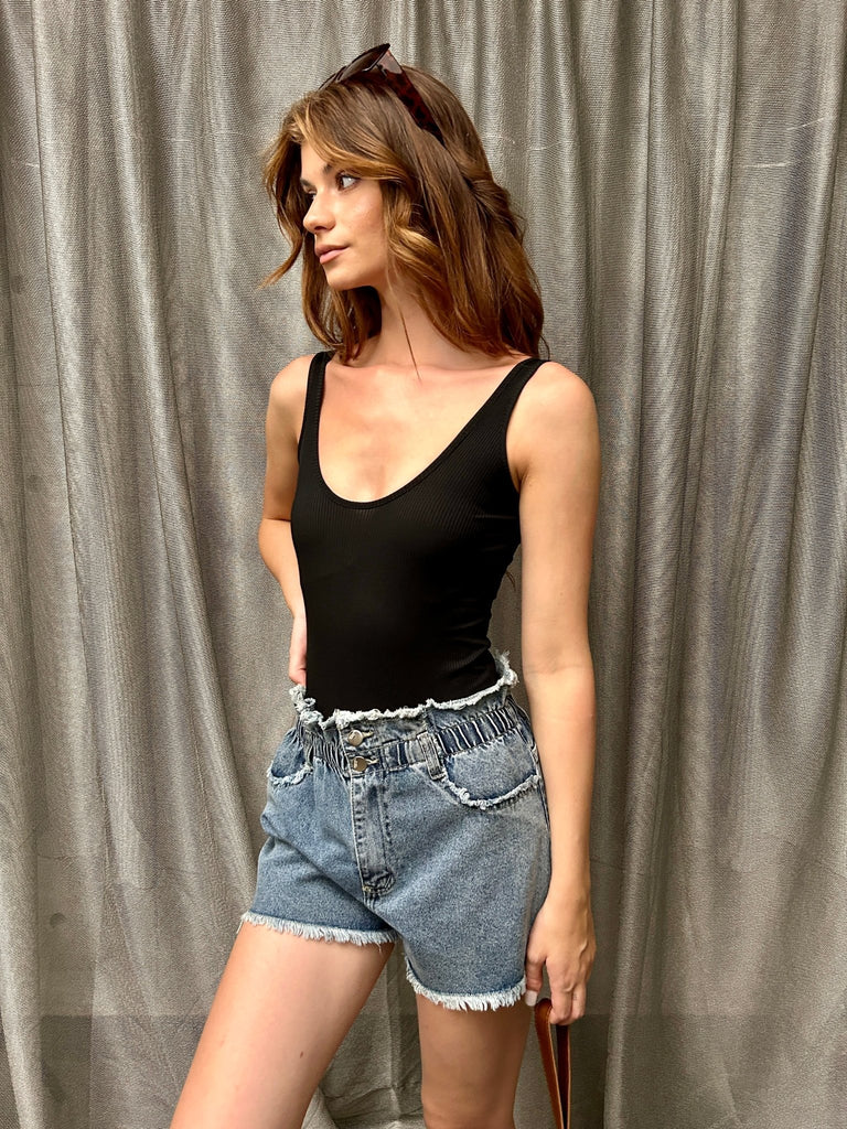 Black Basic Body Suit - Mii