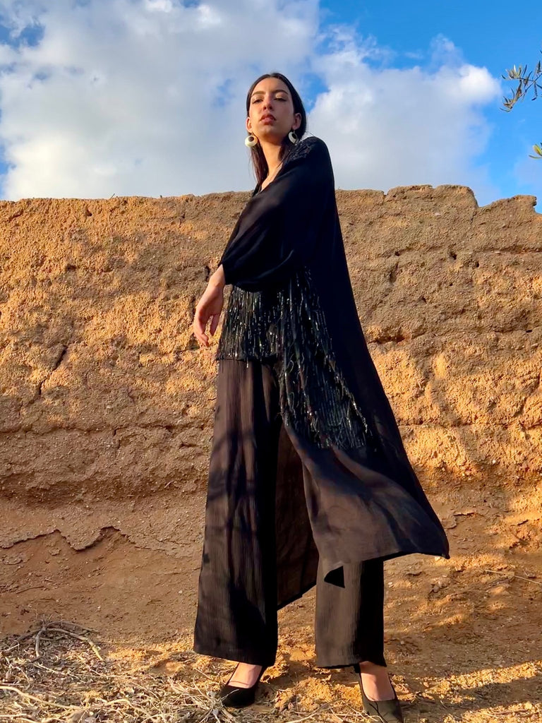 Black Sequin Cardi - Mii