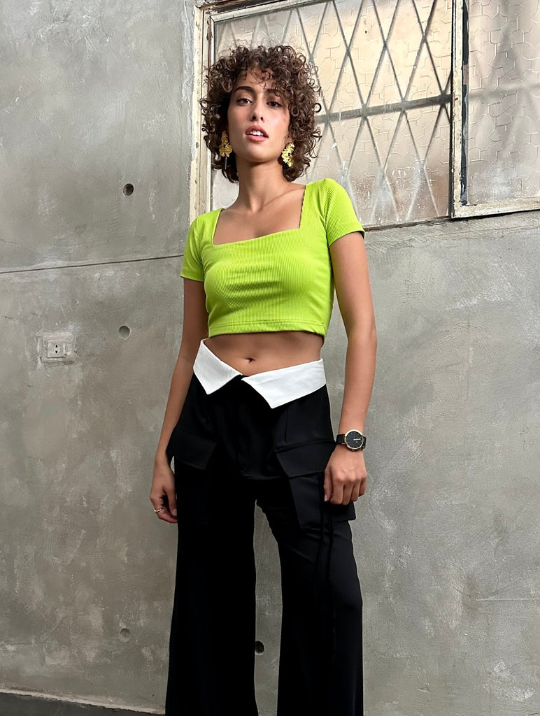 Green Squared Top - Mii