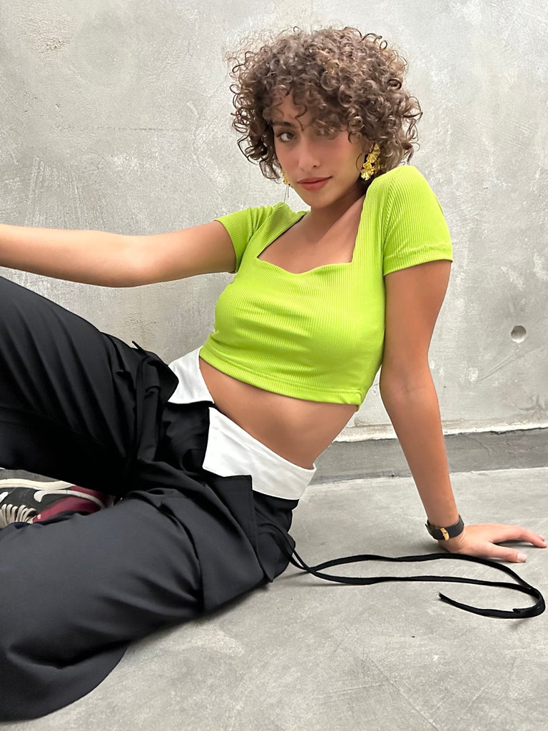 Green Squared Top - Mii