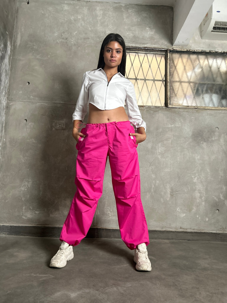 Pink Parachute Pants - Mii