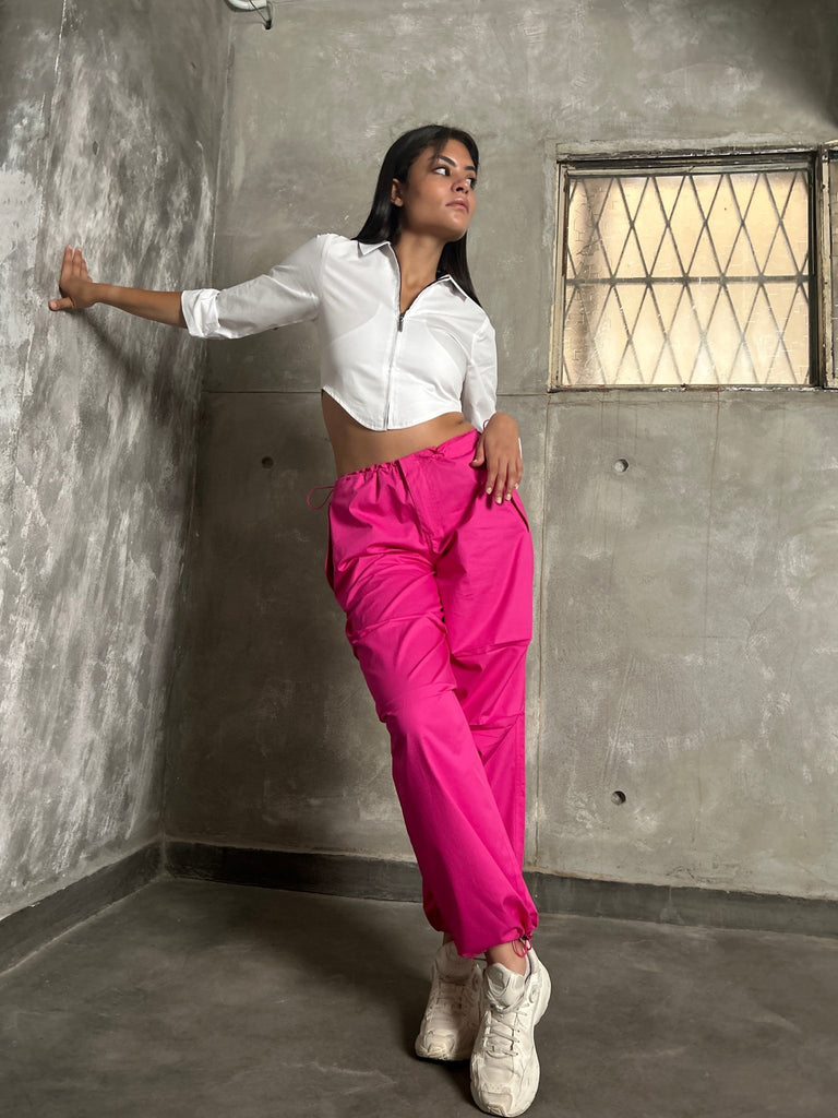 Pink Parachute Pants - Mii